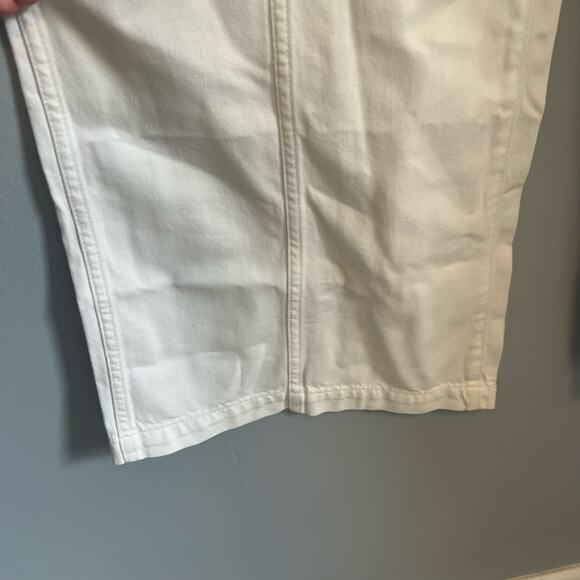 Madewell White Wide Sweep Trouser Airy Denim Jean NWT Size 25 NWT - Picture 8 of 10